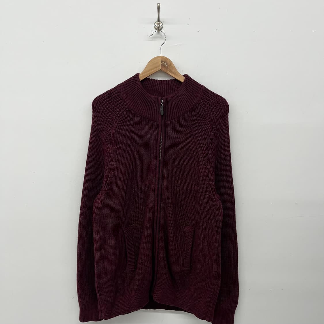 엘엘빈 니트 짚업 가디건 남L 상품이미지1