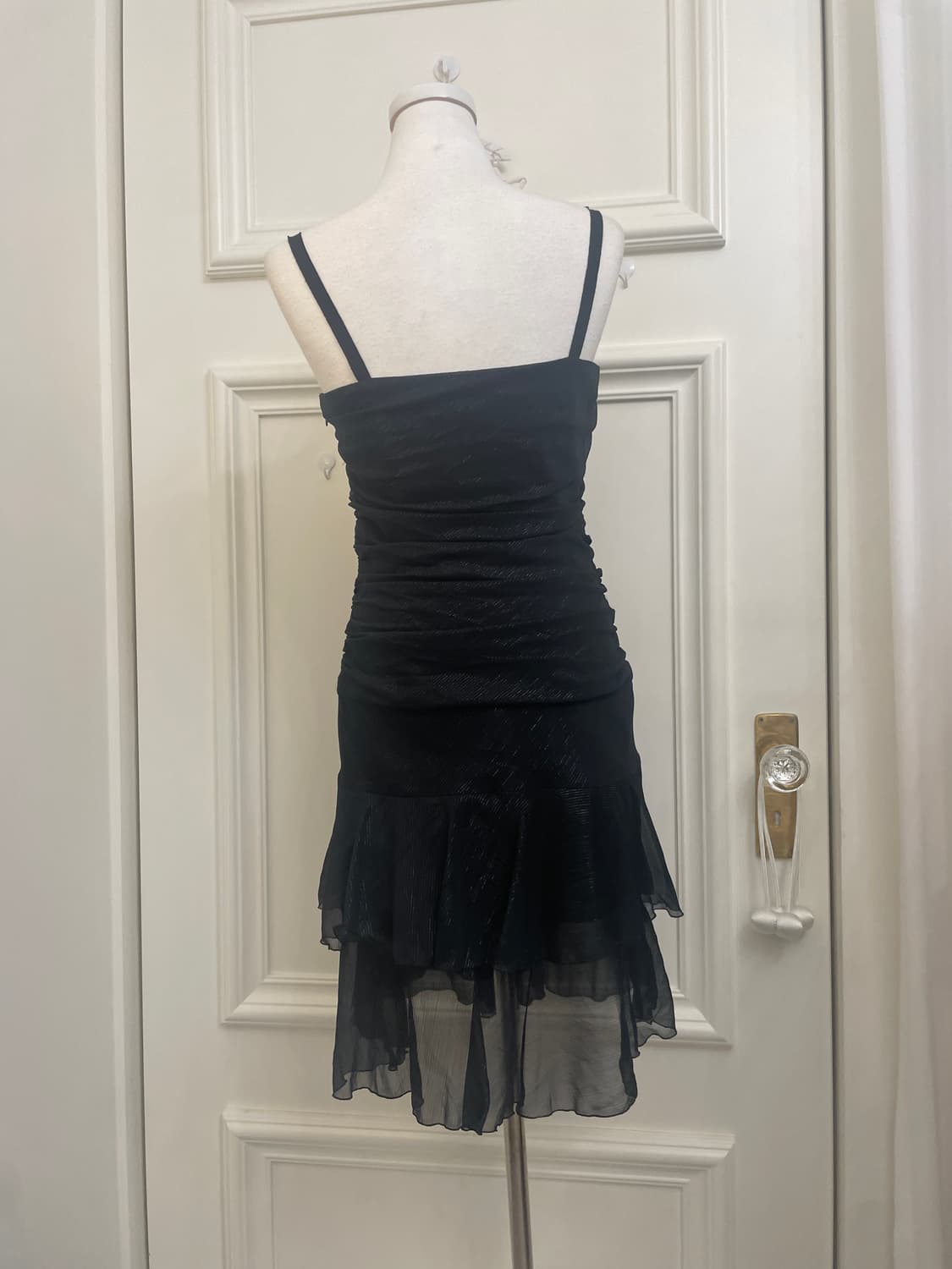 black glitter point draping summer midi 상품이미지3
