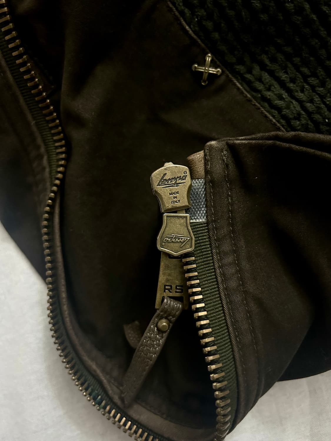 Royal Leather Knit Rider Jacket 상품이미지6