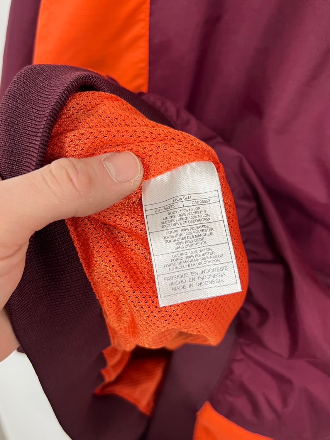 90s 나이키 버지니아 테크 호키스 올드스쿨 웜업 상품이미지7