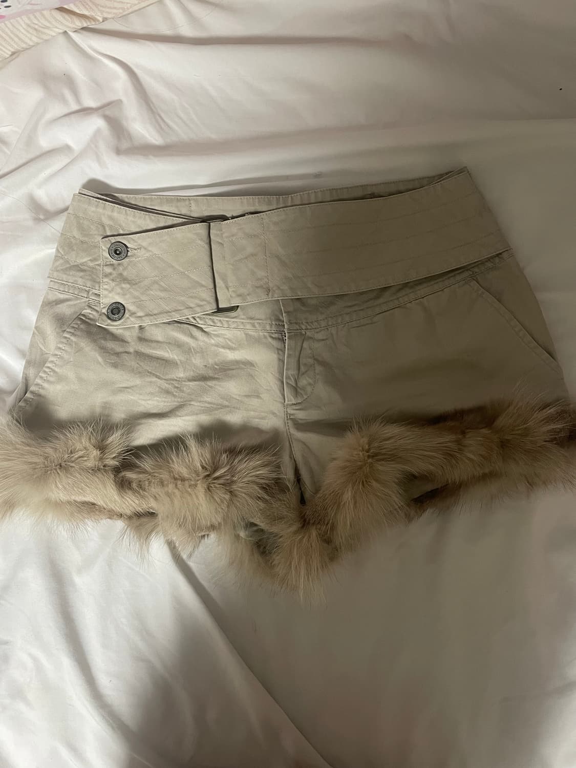 갸루 펑크 퍼 팬츠 상품이미지1