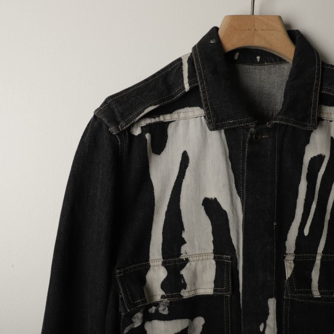 L / Rick Owens 릭오웬스 블리치 데님 셔츠 자켓 상품이미지3