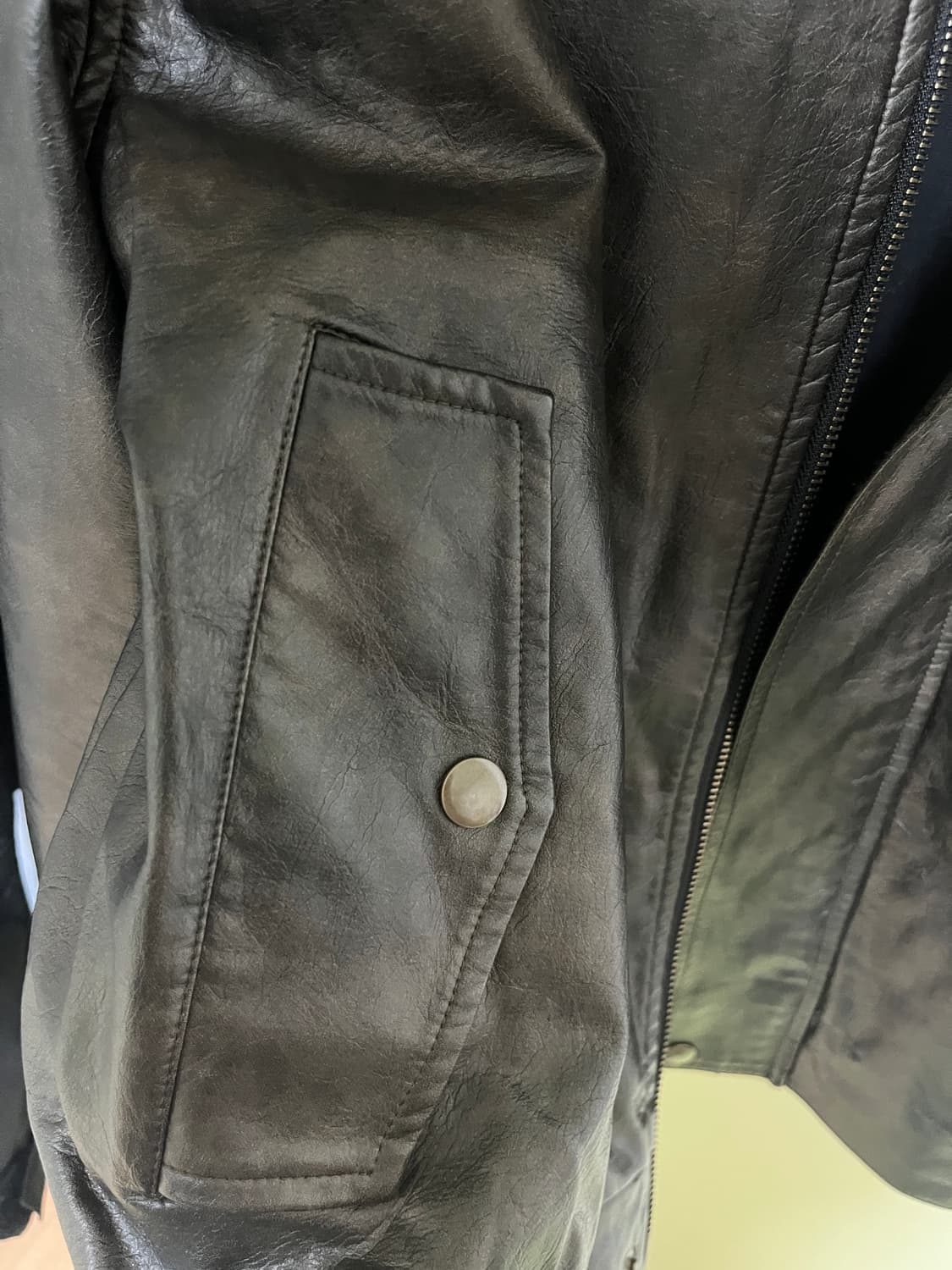 레테르코모 빈티지 워시드 레더 싱글자켓 상품이미지5