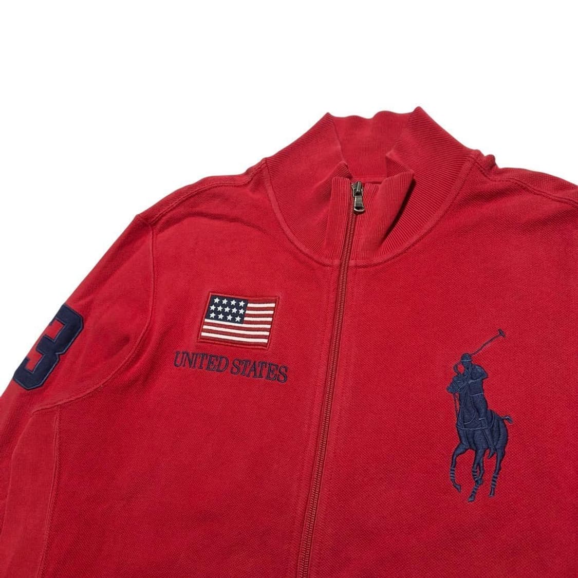[LL] 폴로 랄프로렌 빅포니 USA 성조기 피케 집업 자켓 상품이미지2