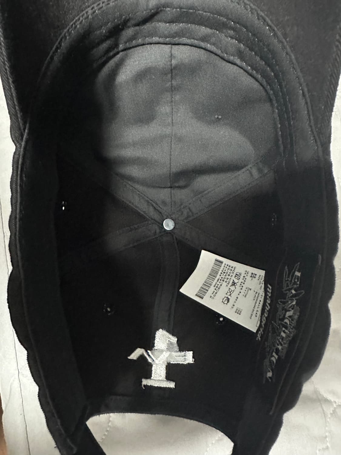 새상품)에반게리온 마하그리드 볼캡 블랙 상품이미지4