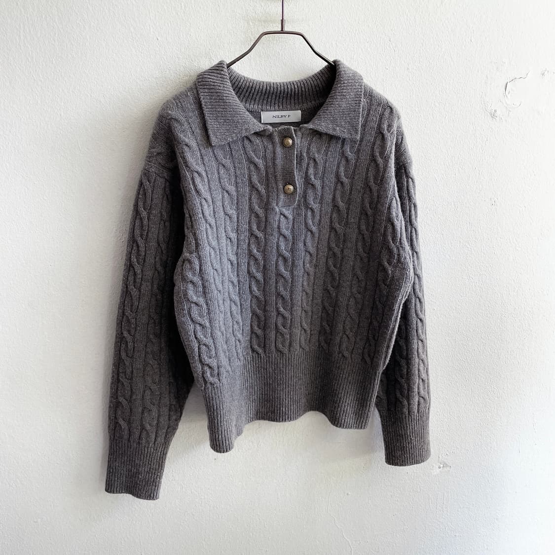 22FW 닐바이피 케이블 니트 상품이미지5