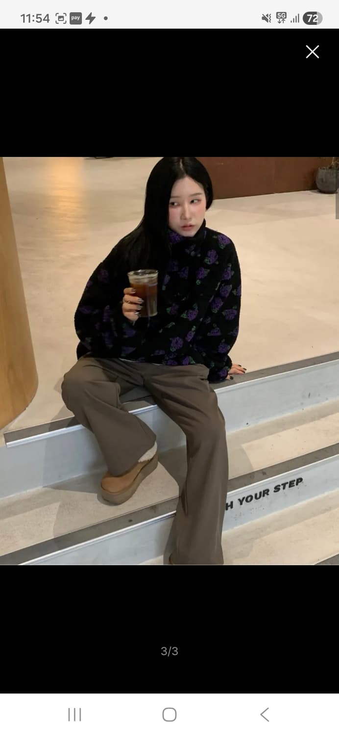 (마지막특가) 스트라이프마가린 플리스 하프집업 상품이미지9