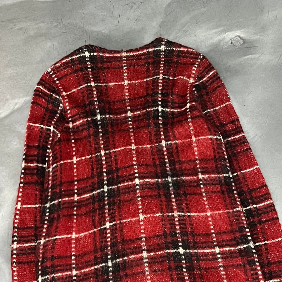  데님앤서플라이 체크 모헤어 가디건 y15942 상품이미지5