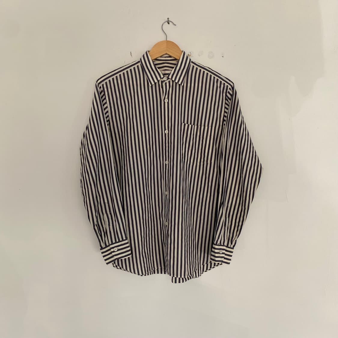 코모리 스트라이프 셔츠 상품이미지3