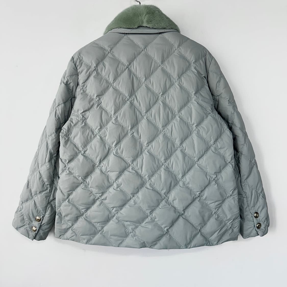 미샤 2023 밍크 퍼 카라 퀼팅 다운 패딩 상품이미지6