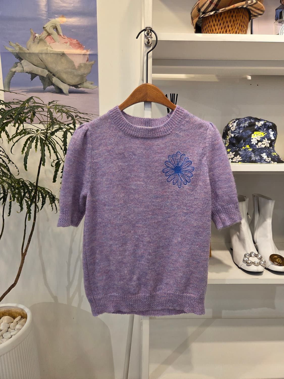 Mardi Mercredi 마르디 반팔 니트 상품이미지1