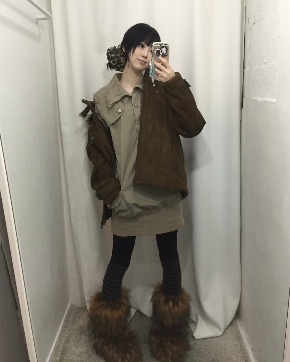 브라운 퍼 코디 🤎 상품이미지4