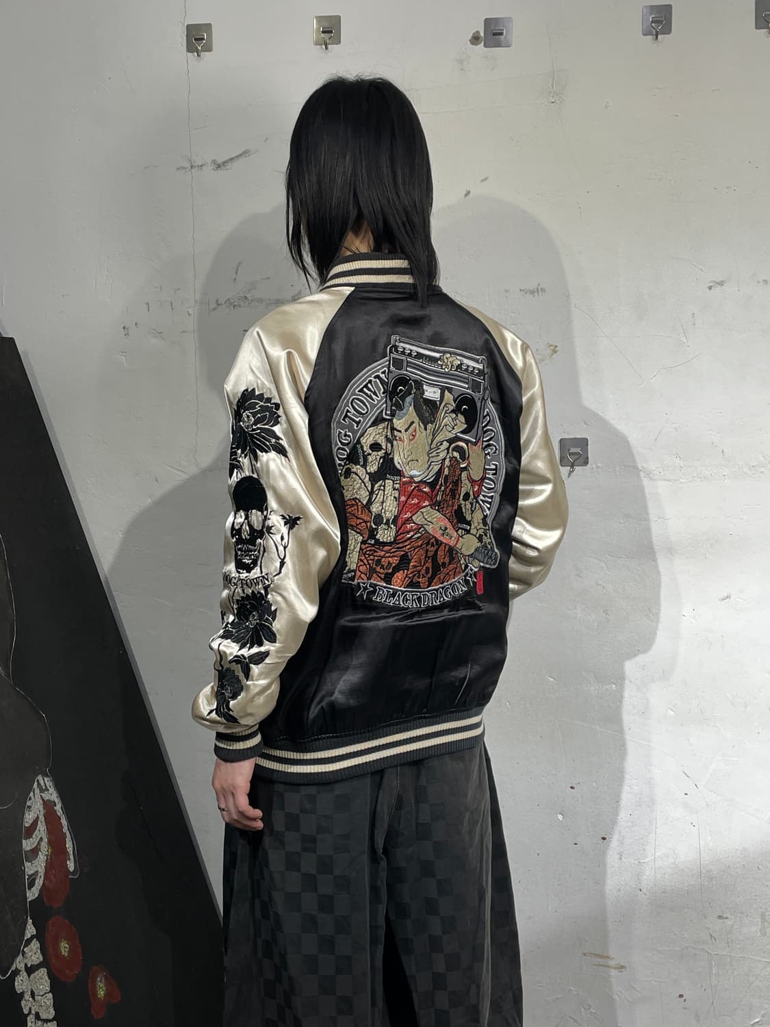 도그타운 블랙 드래곤 사무라이 수이베어 자켓 스카잔 오리엔탈 자수 스카쟌 상품이미지1