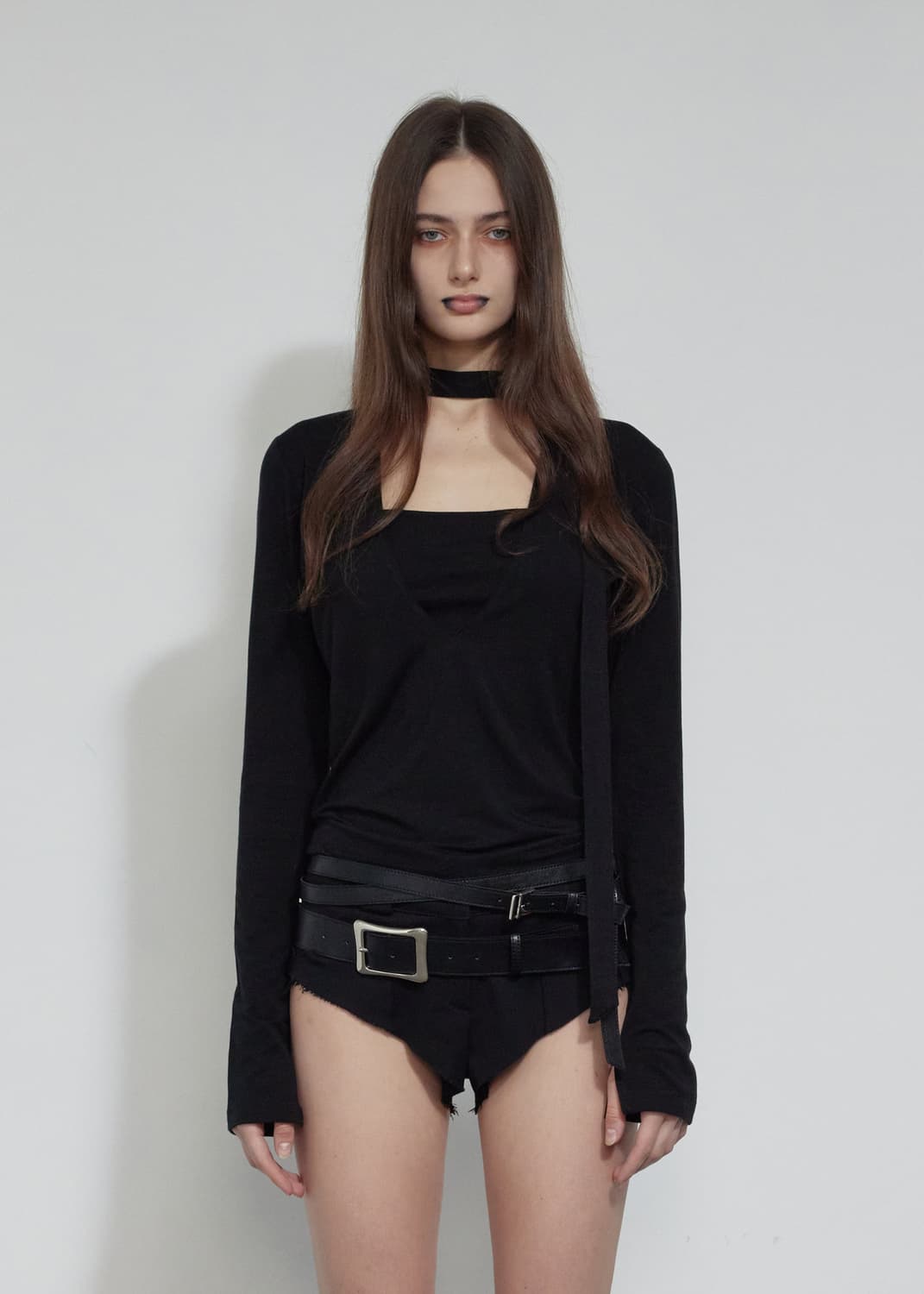 [새상품] 보헤미안서울 보헴서 듀얼 레이어드 벨트 블랙 상품이미지3