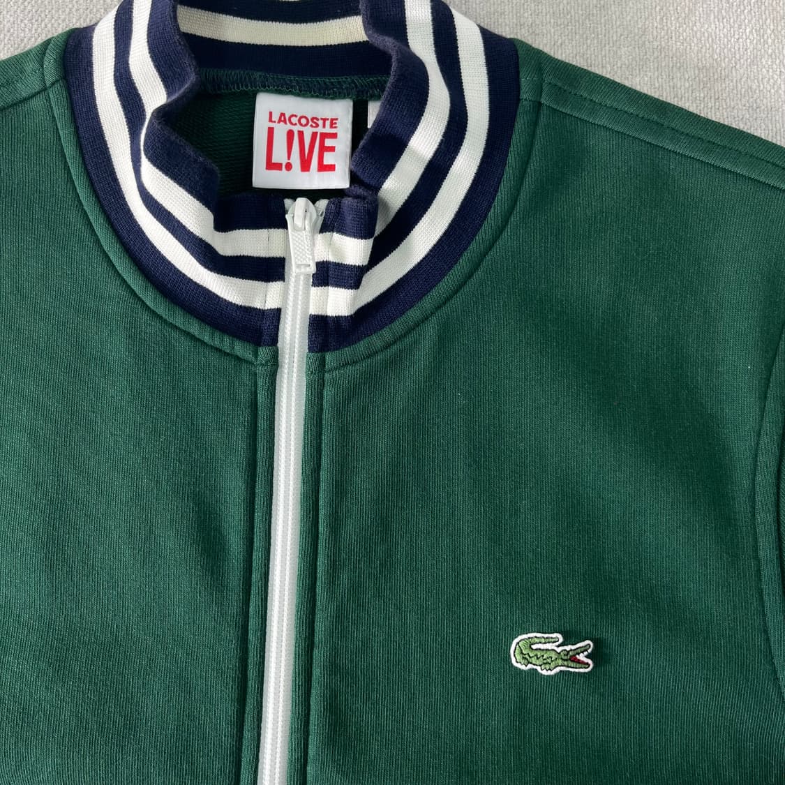 95 라코스테 그린 코튼 트랙탑 져지 상품이미지2