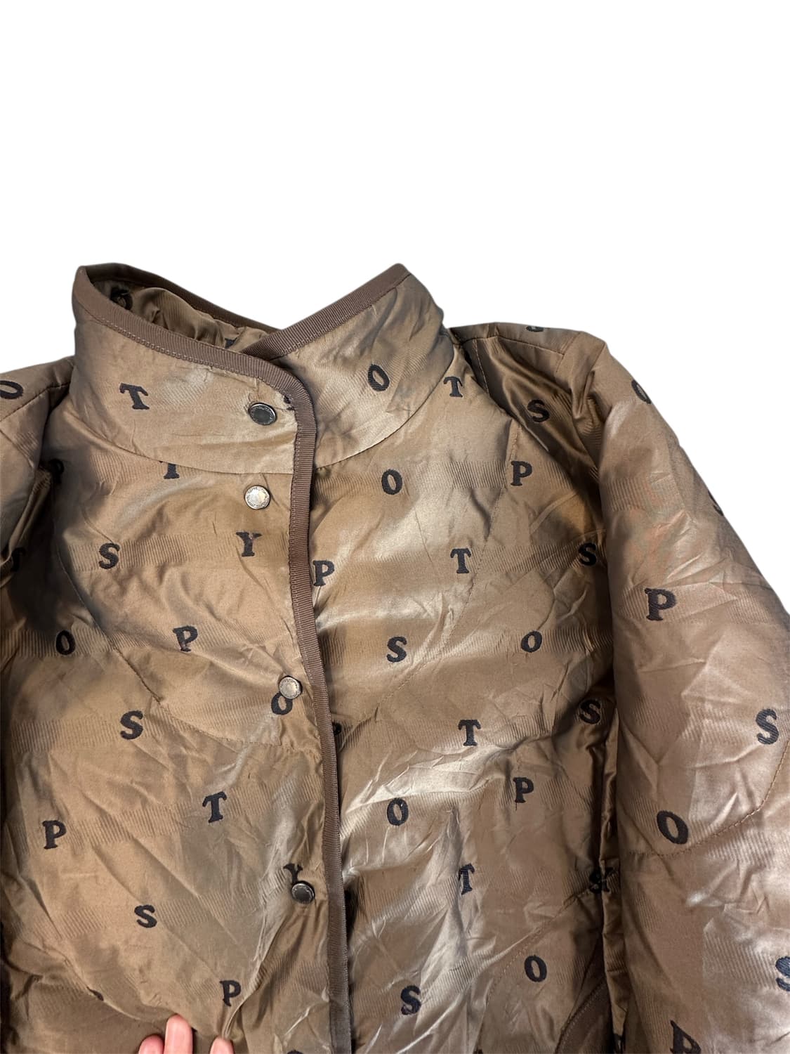 브라운 경량패딩 상품이미지4