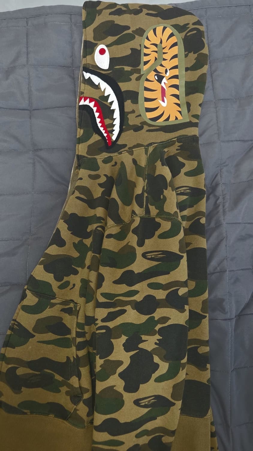 베이프 후드집업 녹계 L 상품이미지1