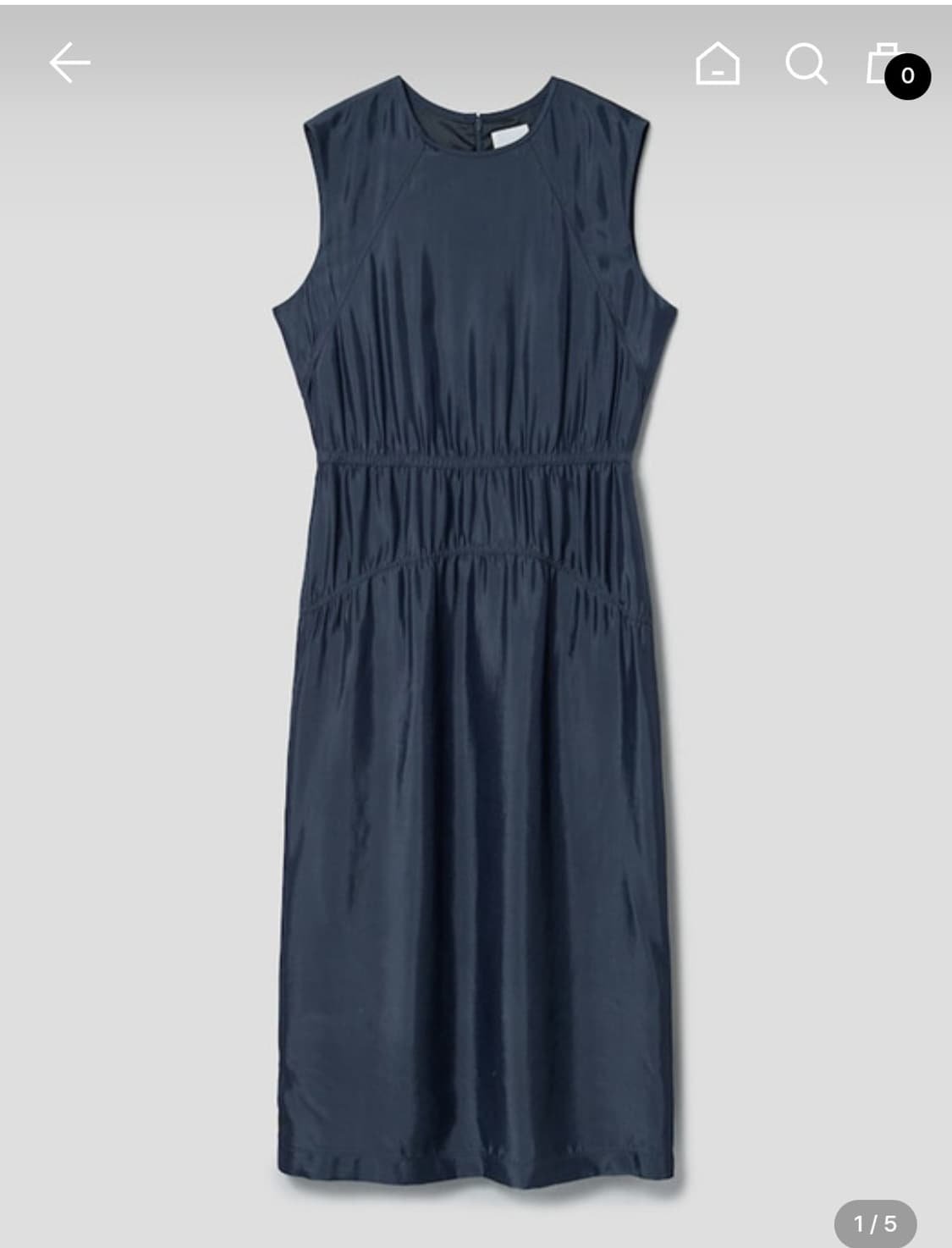 KUHO 구호 2023 슬리브리스 셔링 롱 원피스 4사이즈 상품이미지1