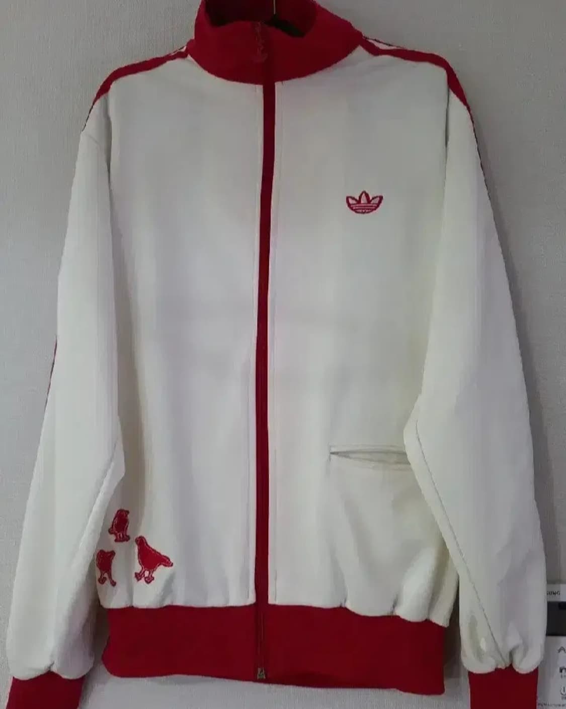 아디다스 도쿄 흰빨 화이트 저지 져지집업 100/L 상품이미지1