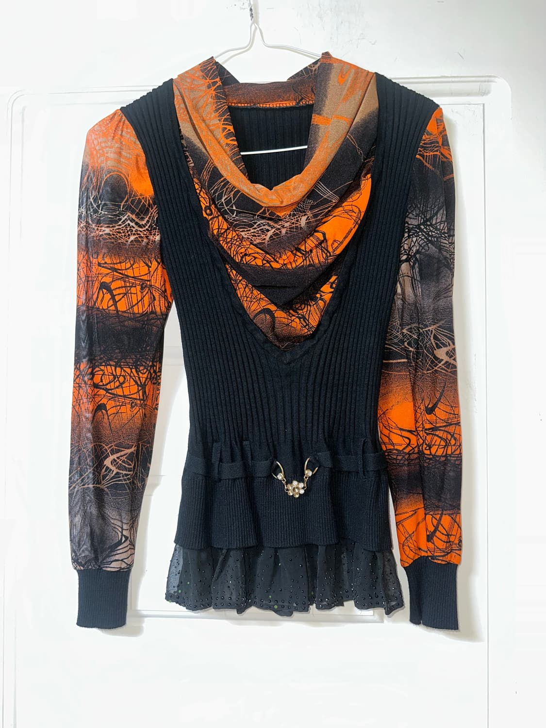 오리엔탈 갸루 빈티지 블라우스 상품이미지1