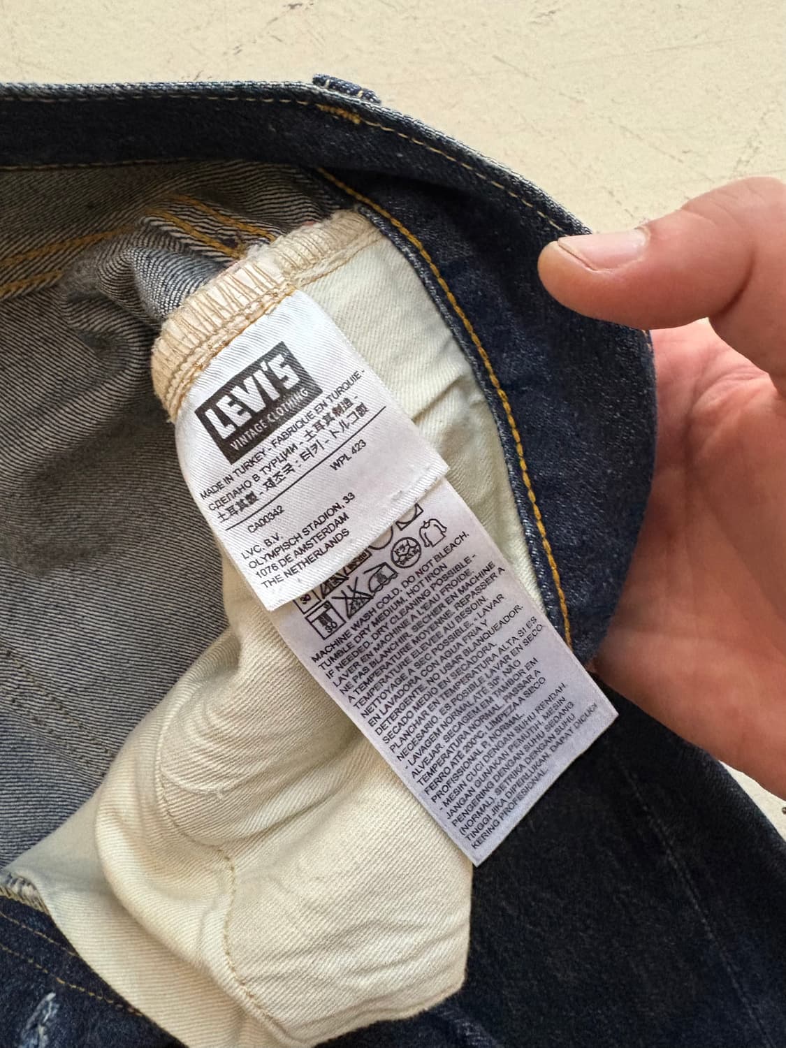 Levi’s vintage clothing LVC 55501 denim  상품이미지6