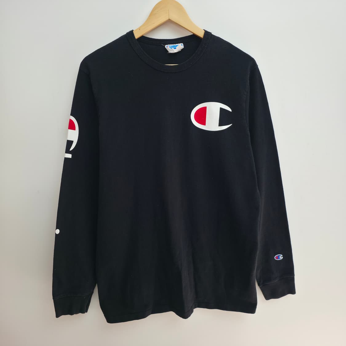 [L] 챔피온 블랙 롱슬리브 상품이미지1