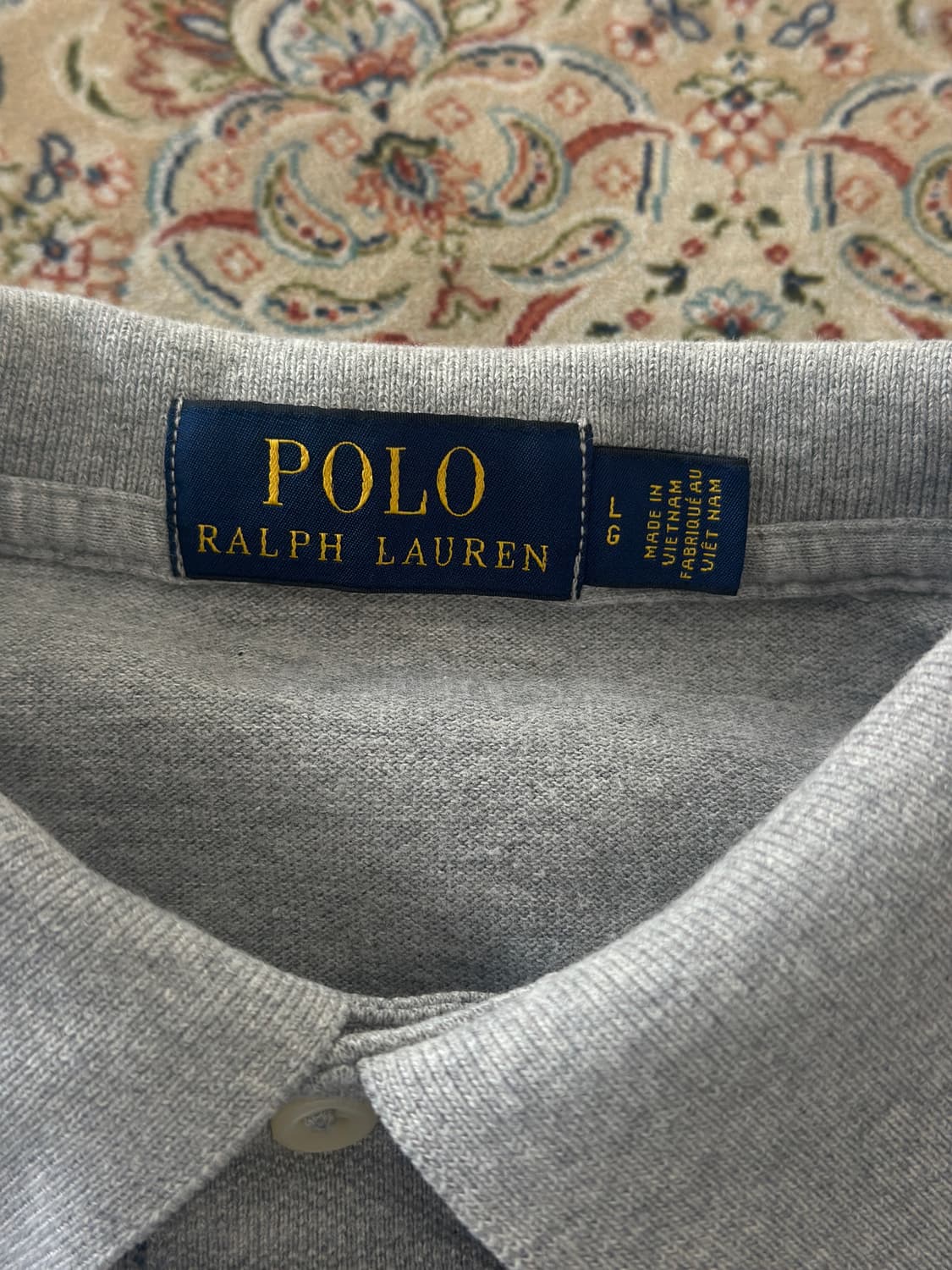 폴로 랄프로렌 그레이/네이비 빅포니 카라티 상품이미지5