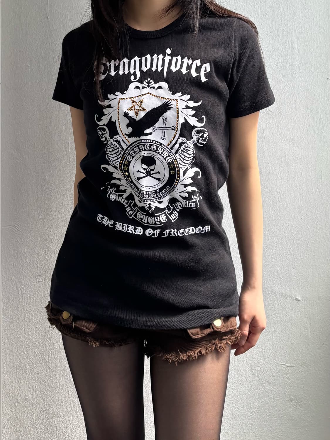 Vintage Black Graphic T-Shirt 상품이미지1