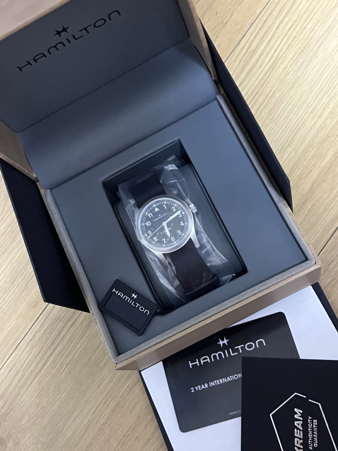 해밀턴 카키필드 쿼츠 블랙 33mm 새상품 상품이미지1