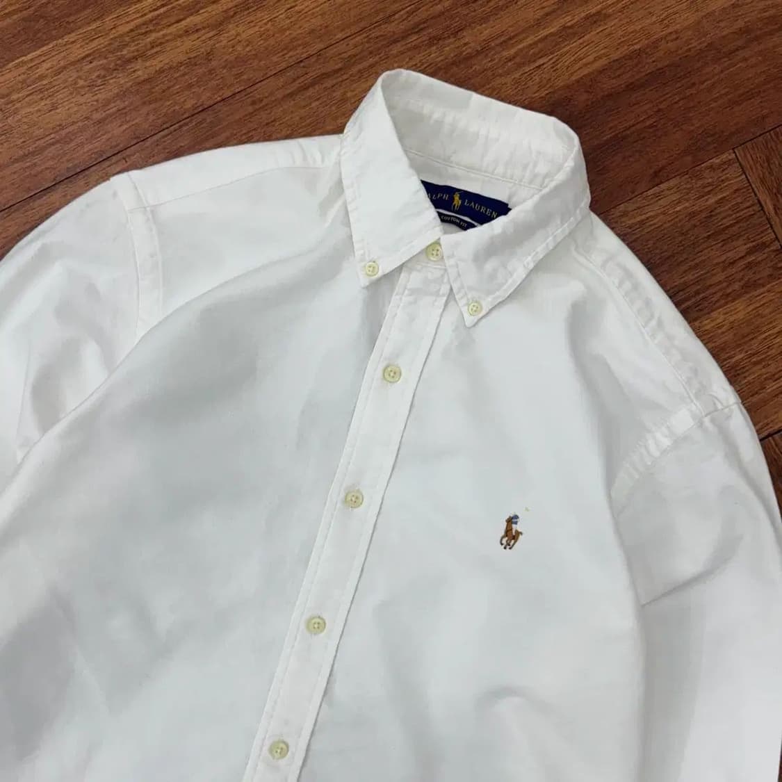 M 폴로 랄프로렌 커스텀핏 옥스포드 화이트 남방 셔츠  상품이미지2