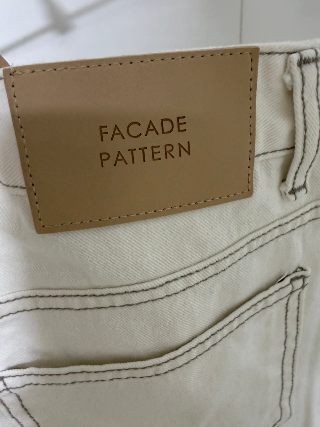 파사드패턴 클래식 테이퍼드 데님 상품이미지6