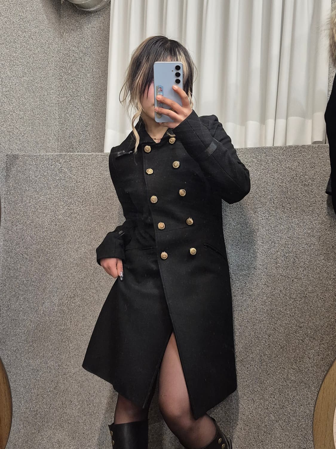 EGOIST GOLD BUTTON COAT 상품이미지1