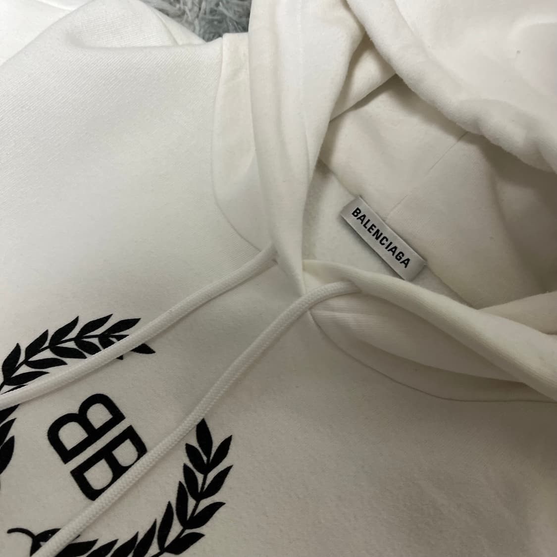 {M size} 발렌시아가 월계수 후드티 상품이미지3