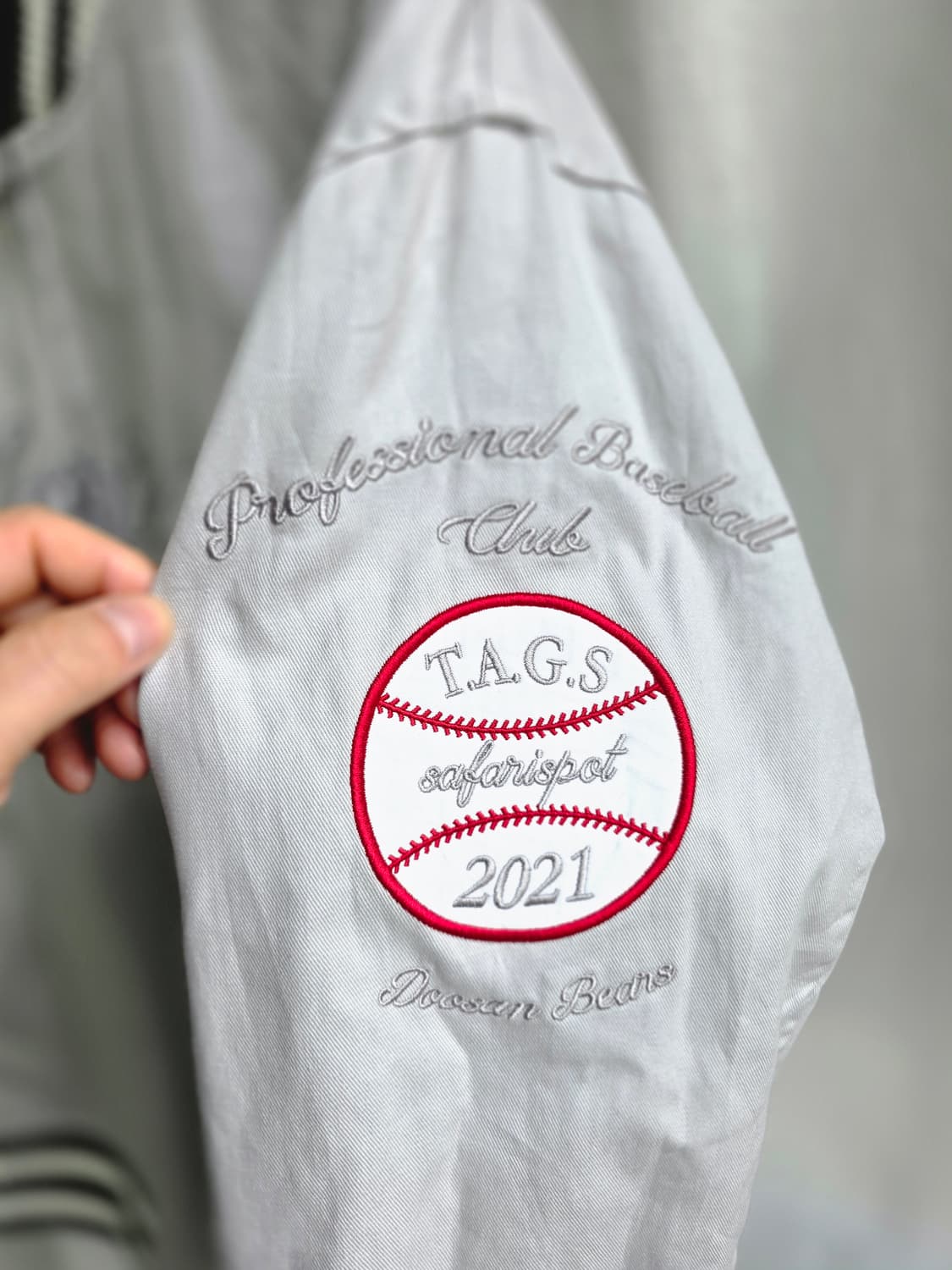 사파리스팟 두산베어스 바시티 자켓 상품이미지8