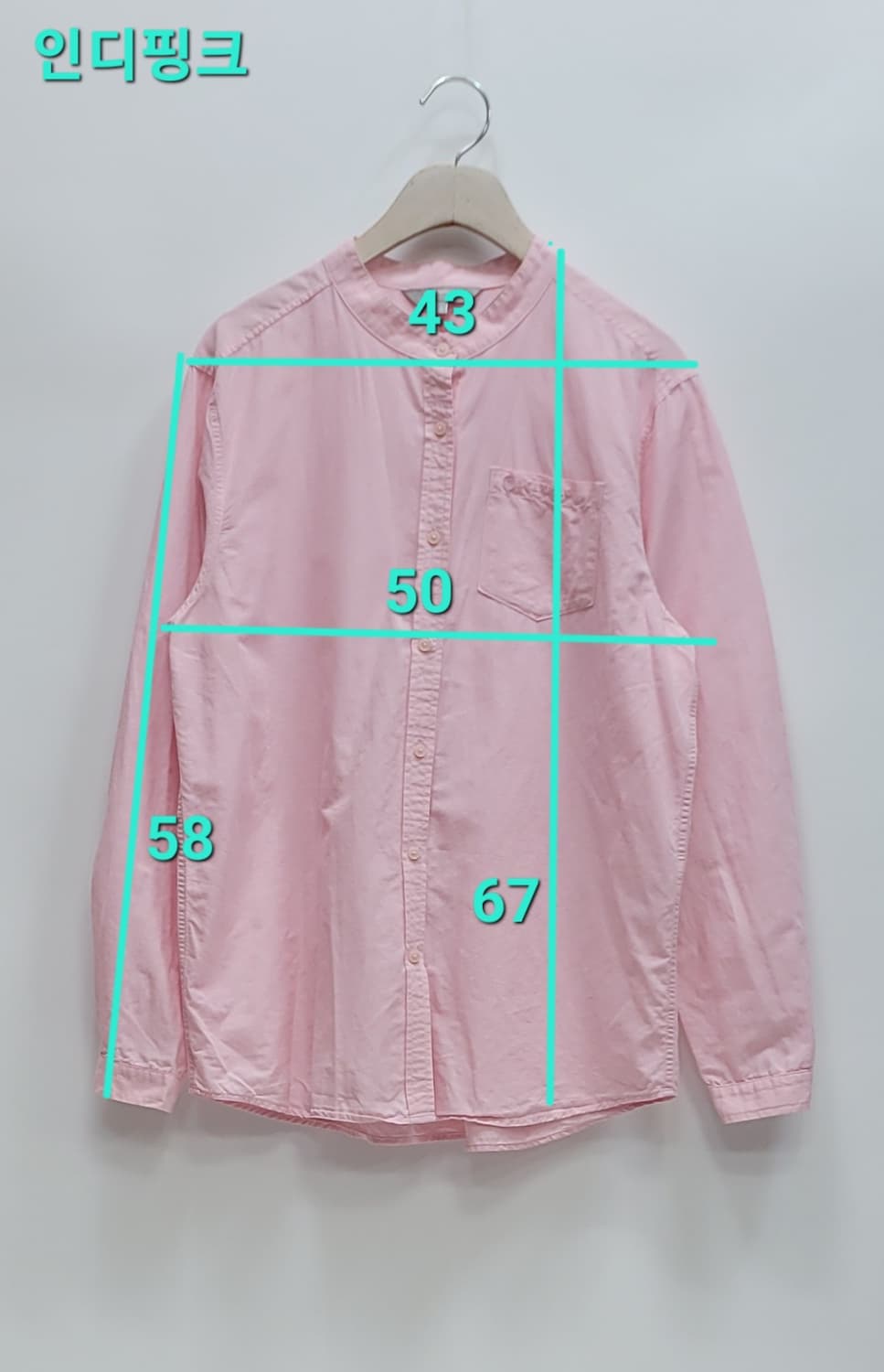 BEANPOLE 빈폴 스탠드 칼라 코튼 린넨 셔츠 / 여 95 인디핑크
 상품이미지10
