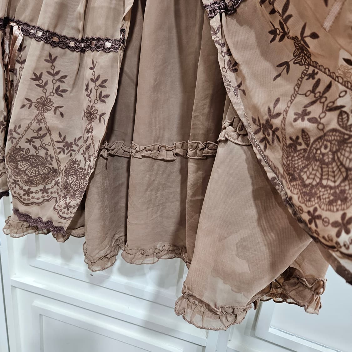 엑시즈팜(Axes Femme) 초코밀크 레이스스커트 상품이미지7