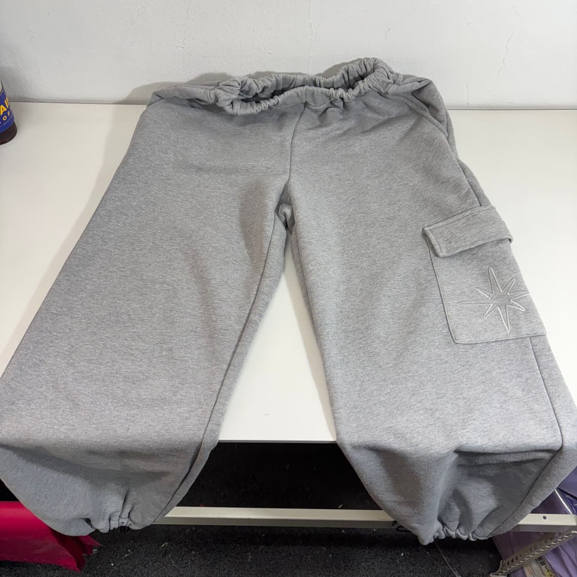 XL 더파코 그레이 루즈핏 카고 스웻 조거팬츠 상품이미지2