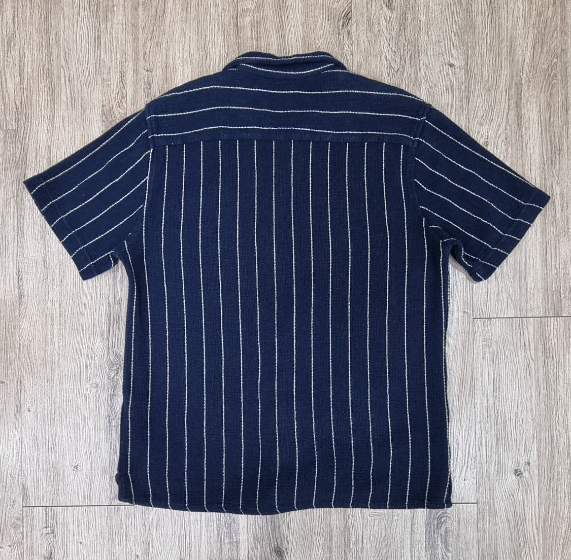 자라 스트라이프 니트 오픈넥 반팔 셔츠 XL _ 남성 상품이미지5
