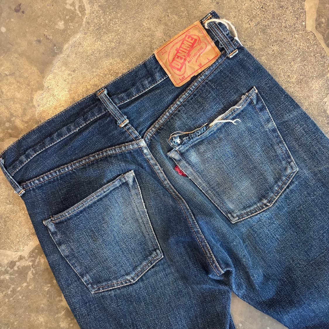90년대 일본 드님 66타입 셀비지 데님 팬츠 상품이미지9