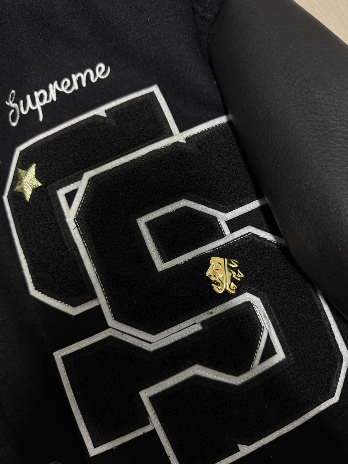 슈프림 타이거 바시티 자켓 블랙 - 23FW / XL 상품이미지4