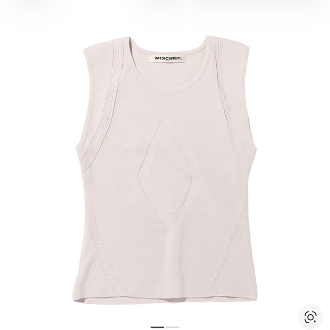 미스치프 하네스 위브 니트 슬리브리스 상품이미지1