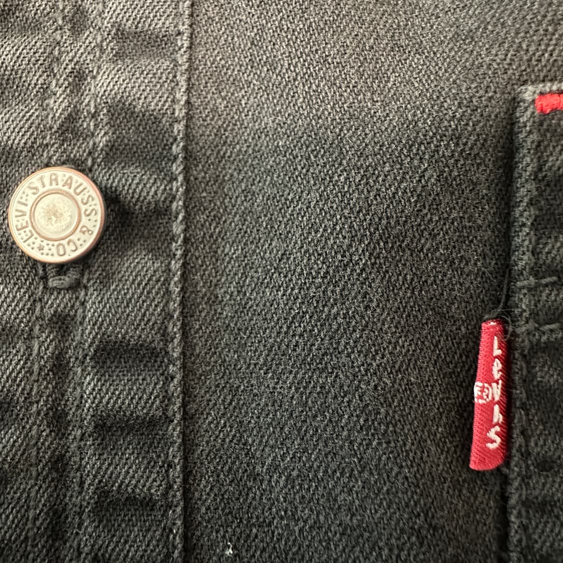 LEVI'S red tab work shirt black denim 상품이미지3