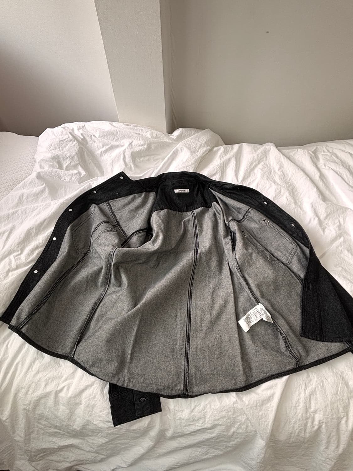 셔츠처럼, 자켓처럼. 8seconds 블랙 데님 아우터 L 상품이미지3