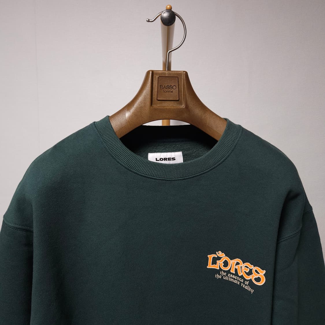 L ) Lores 로어즈 그린 맨투맨 상품이미지2