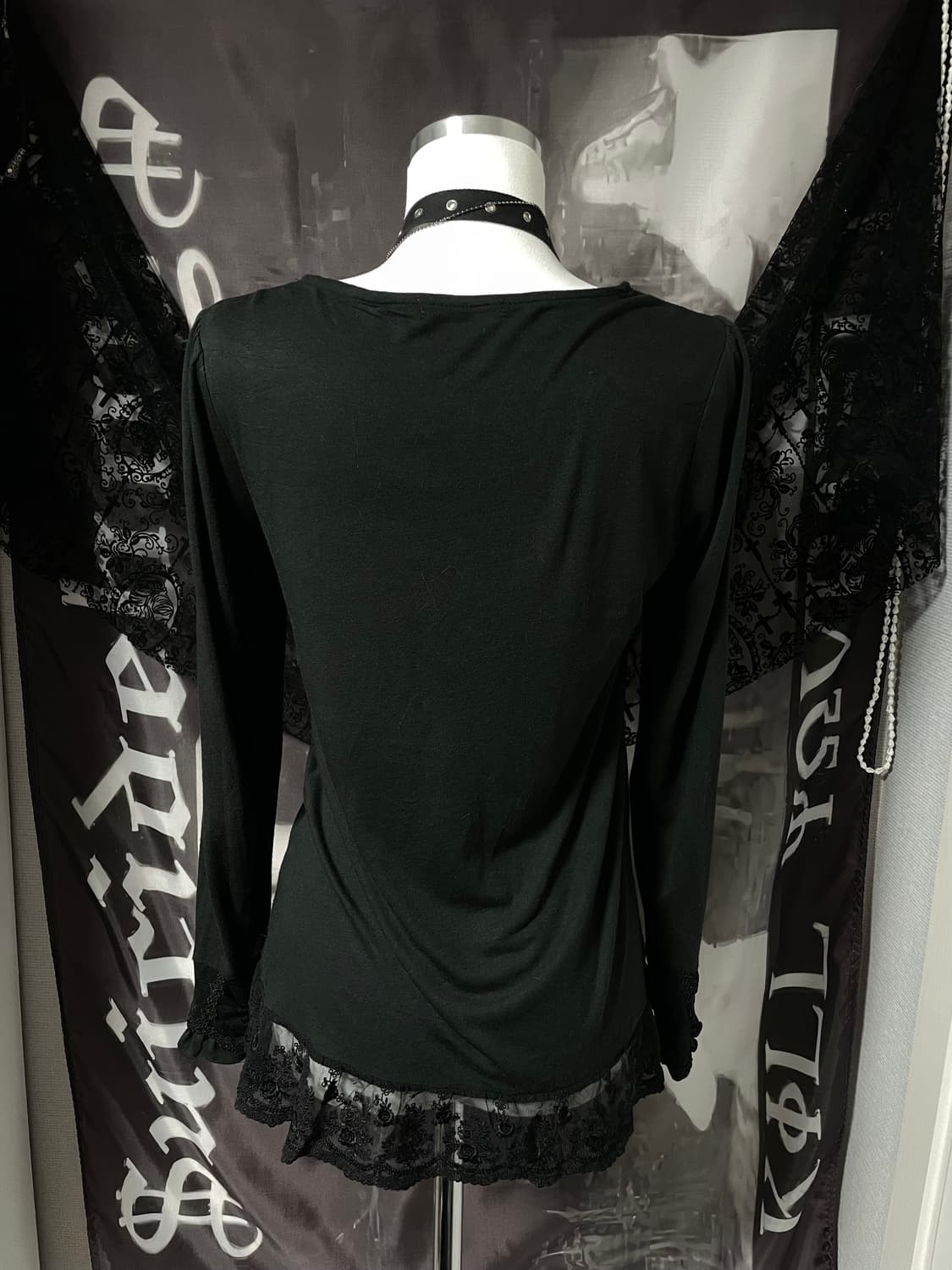  다크페어리롱슬리브 일본빈티지고스지뢰펑크로맨틱갸루니혼진모리걸핀터00s 상품이미지4