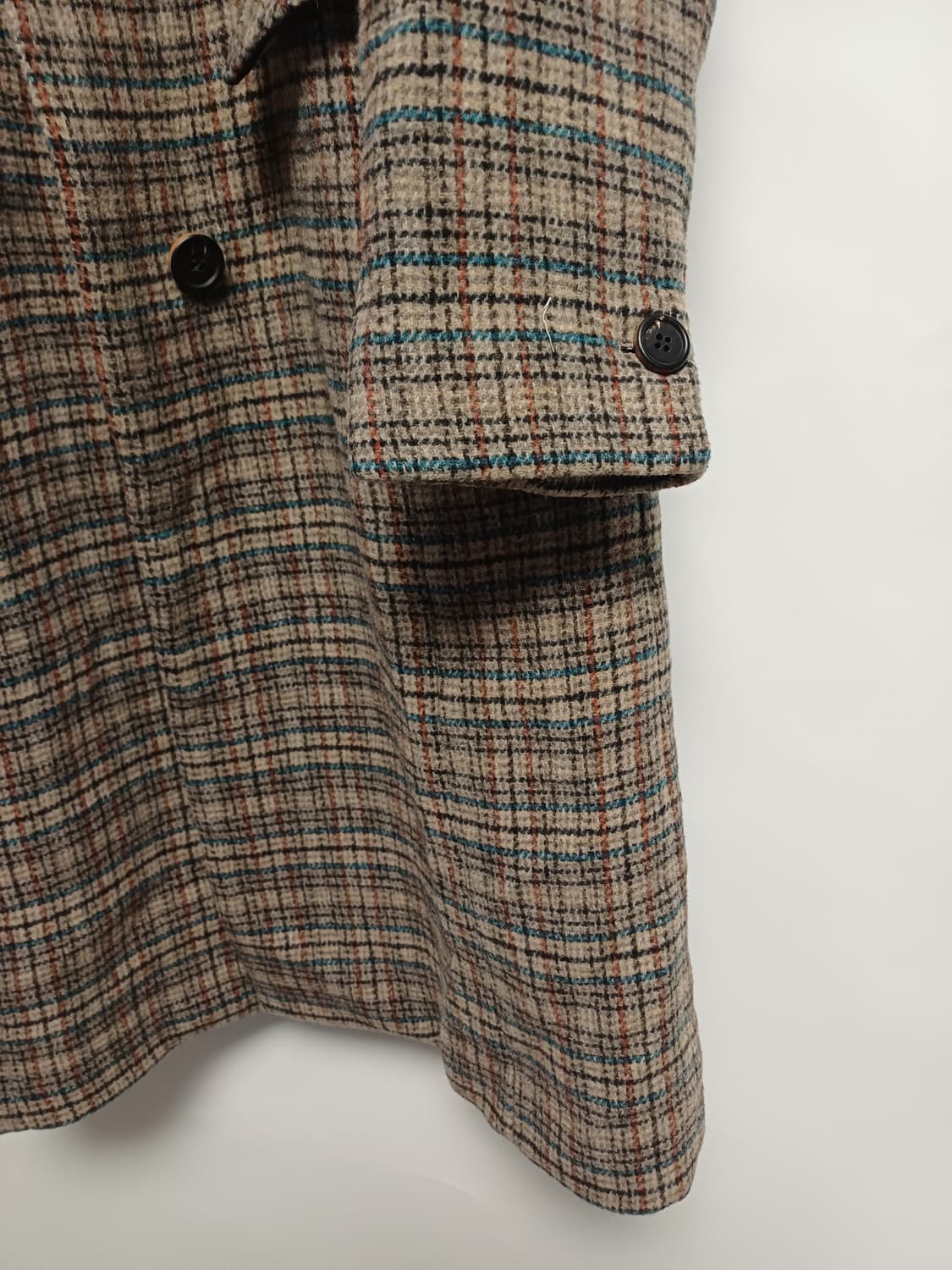 [이태리원단] SI(씨) 여성 자수 포인트 체크 롱코트 (55) 상품이미지10