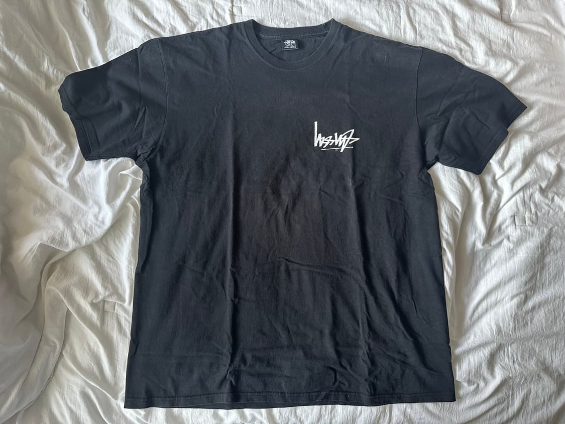 Stussy flipped t-shirt Black XL 상품이미지1