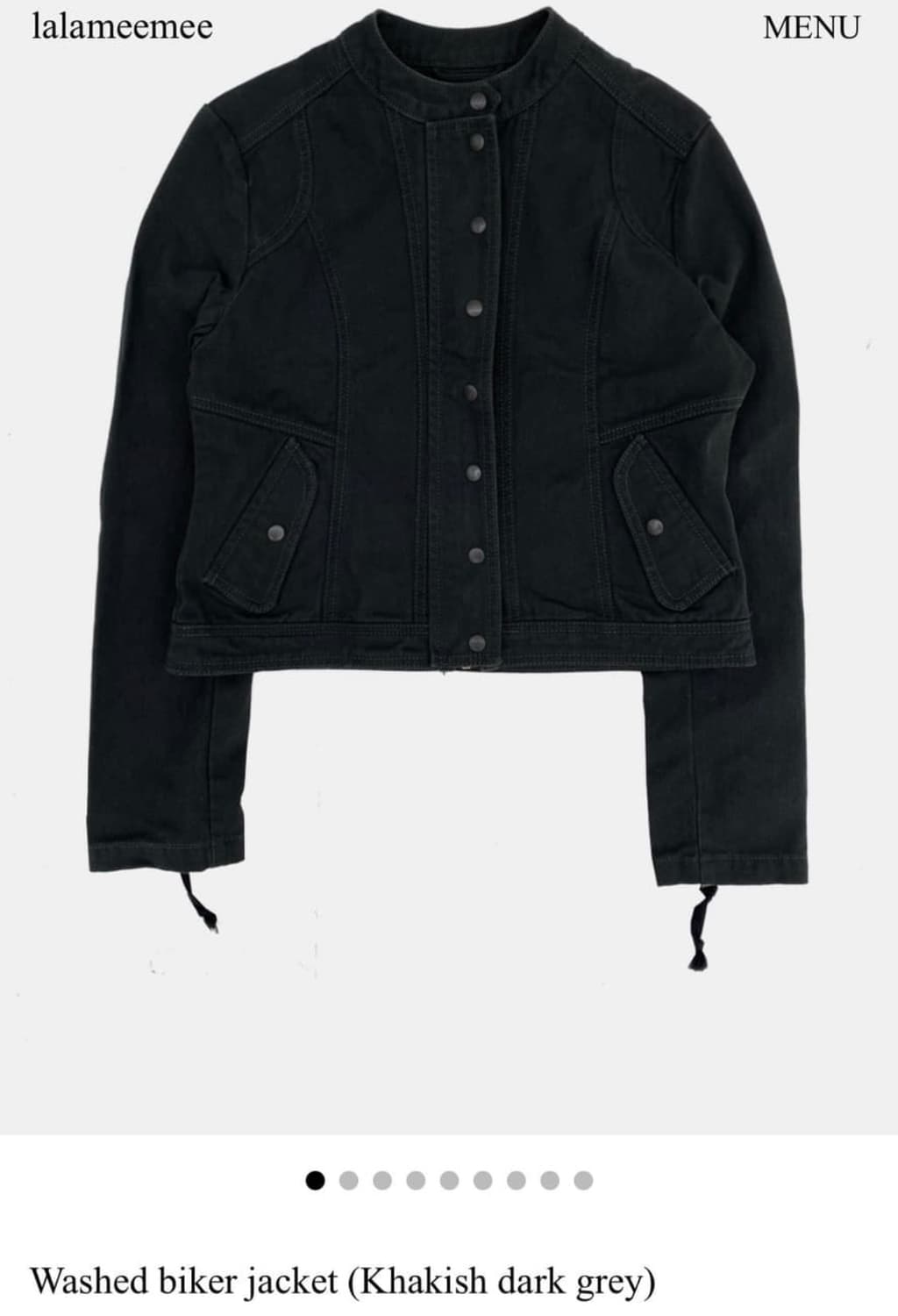 라라미미 washed biker jacket 상품이미지1