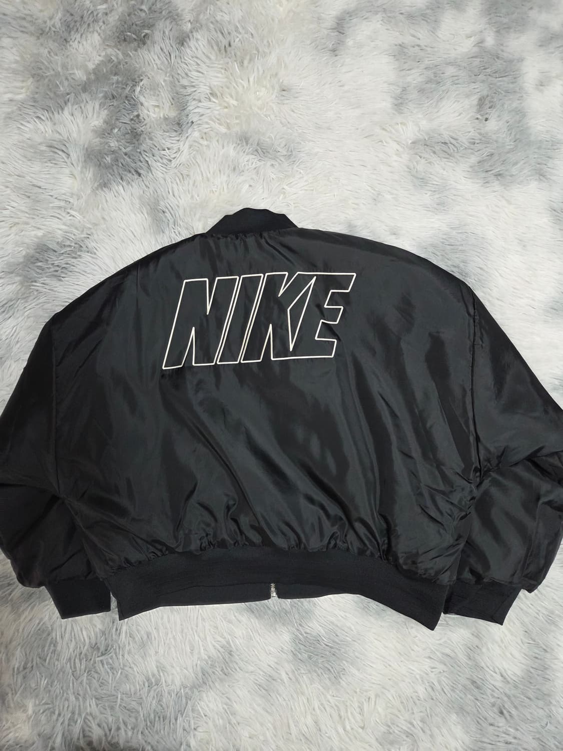나이키 양면 퍼자켓 여성 봄버 블랙M 상품이미지6