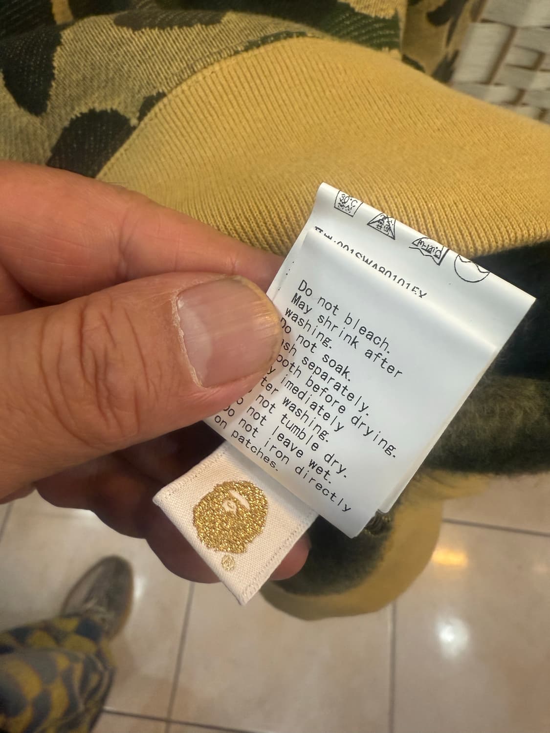 66 정품 베이프 카모 맨투맨 팝니다 상품이미지6